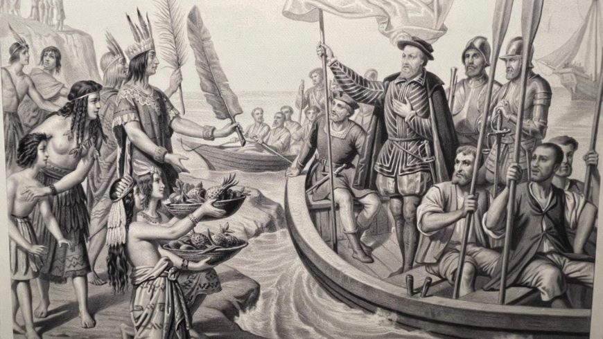 Christopher Columbus dégustation de cacao pour la première fois