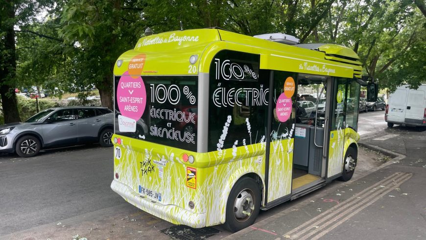 Bus électrique gratuit à Bayonne