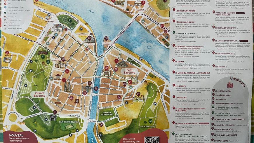Carte du Grand Bayonne Historic Center