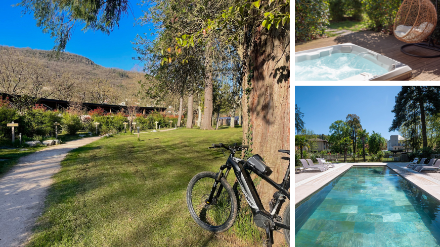 Domaine le Vaxergues: un refuge éco -chique au cœur de l'avenue. Vélo électrique