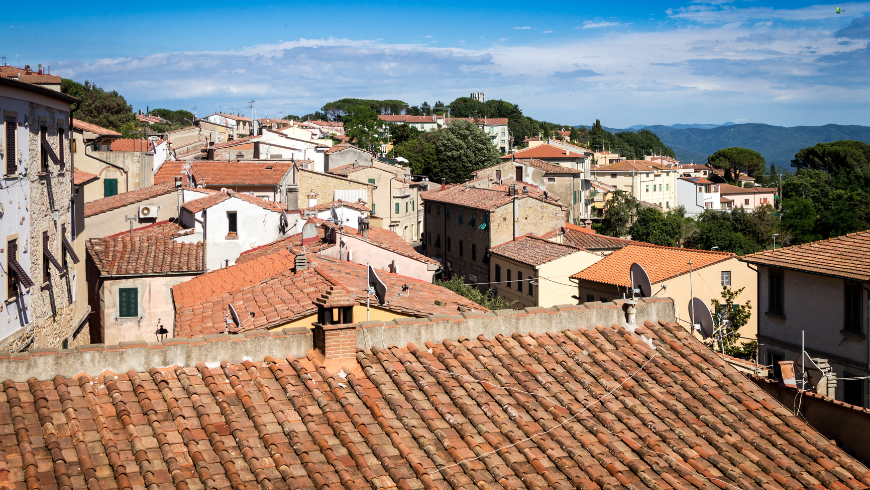 Le centre de Montescuo, Toscane