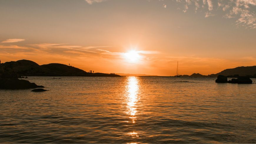 Coucher de soleil sur l'île de Tabarca