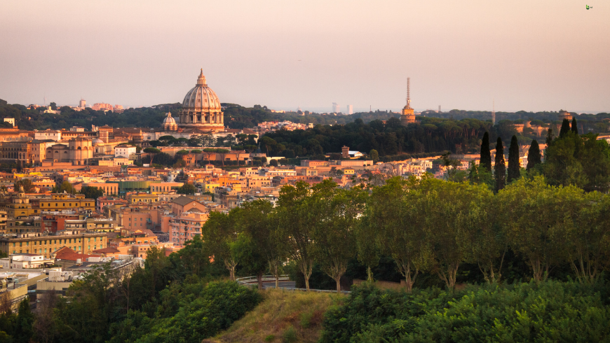 Vue de Rome depuis Monte Mario