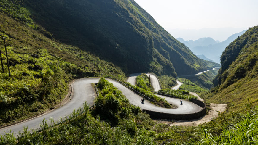 Le paysage de la boucle de Ha Giang au Vietnam