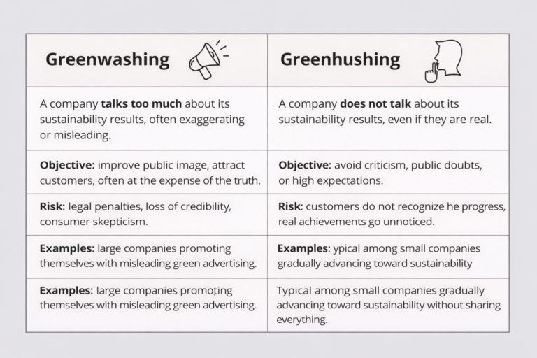 Greenwashing vs Greenhushing : les deux risques opposés dans la communication verte