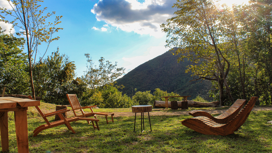 jardin extérieur et paysage de l'agritourisme Cargador