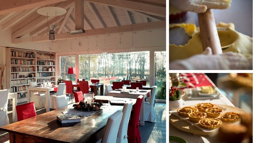 Menu bio à l'Eco-BnB Settecento Alberi, près de Venise, Italie