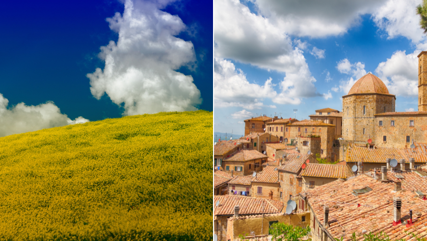 Le paysage de la Toscane
