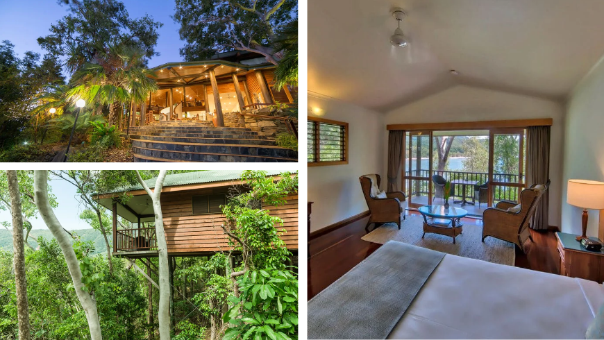 Réserve naturelle de Thala Beach à l'extérieur et à l'intérieur de la pièce, à Cairns en Australie