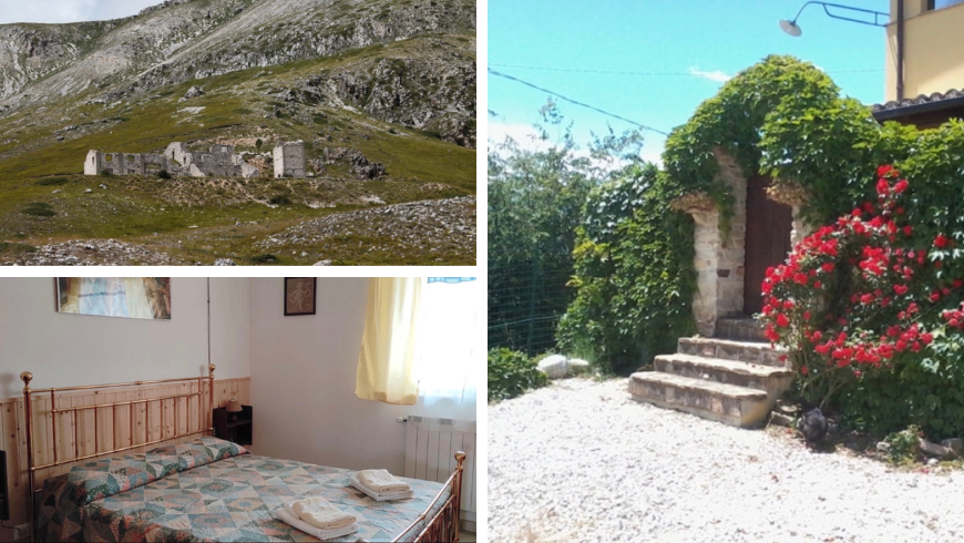 Bed&Breakfast Casale Il Baronetto, photo d'une chambre et des montagnes