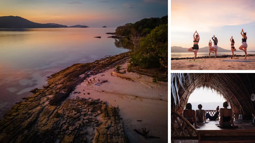 expérience de yoga à Isla