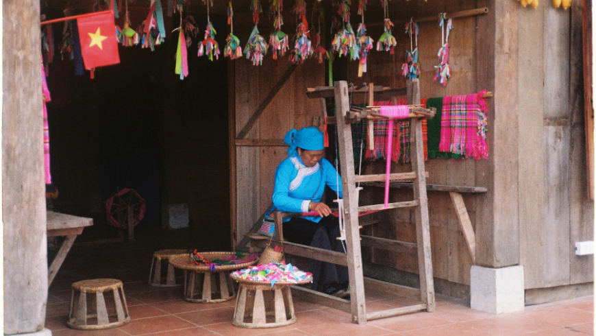 Tissage traditionnel à Sapa, Nord Vietnam 