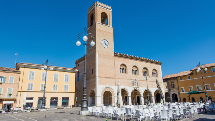 La ville de Fano, Italie