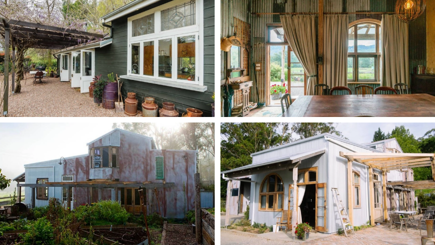 Matériaux en bois de maison écologique, zone rurale