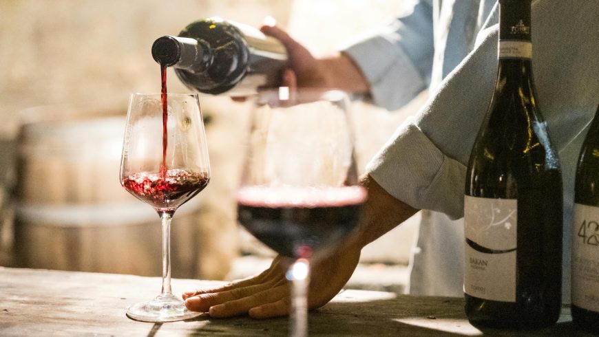 Dégustation de vins dans le Val d'Orcia