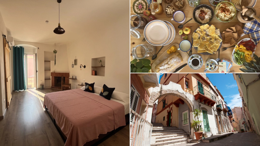 Trilli Ecobnb à Carloforte, Sardaigne, avec chambres respectueuses de l'environnement, petit-déjeuner local et vue sur l'île San Pietro