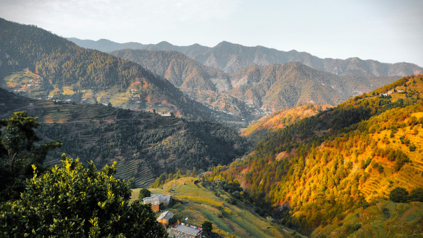 Vues de Nainital, Inde