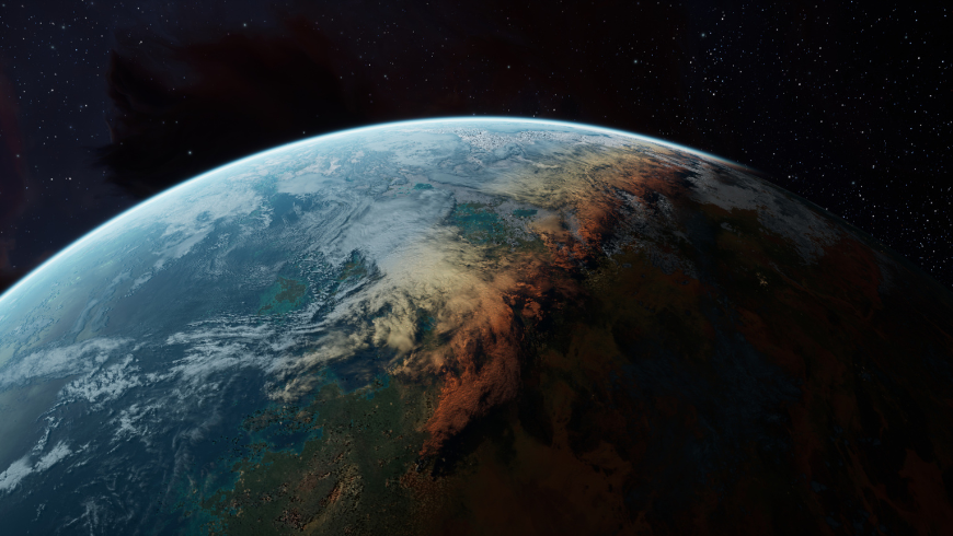 La Terre vue de l'espace
