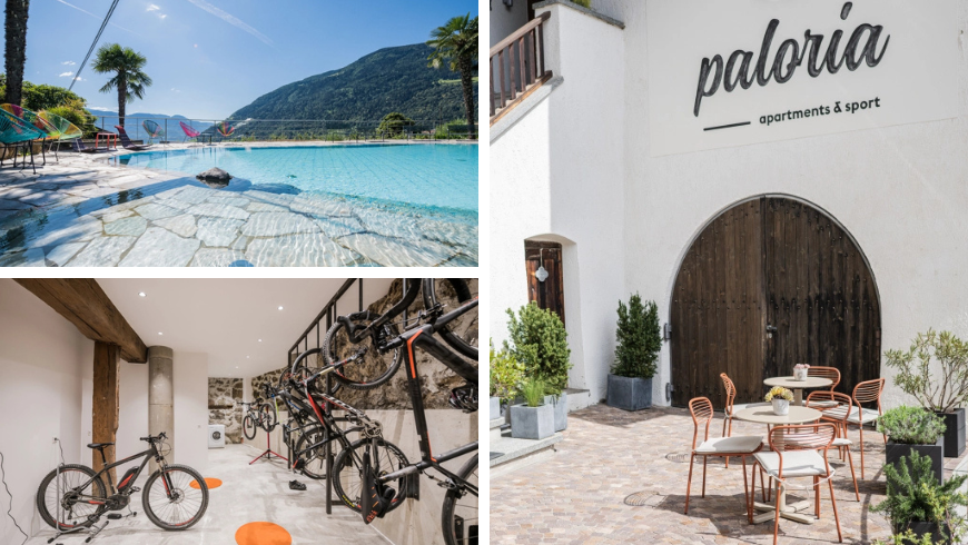 Paloria appartements & sport : extérieur, piscine et local à vélos
