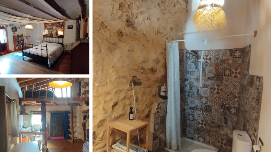 exemples de chambres et d'un appartement privé