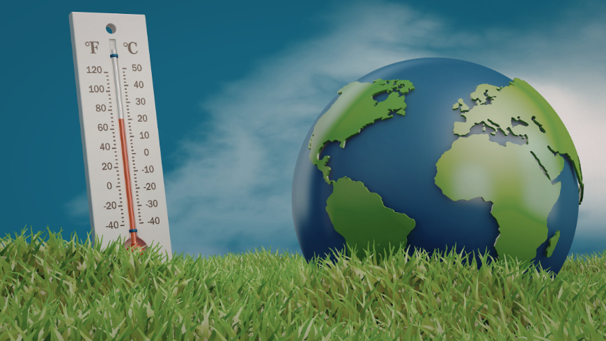 Indicateur du réchauffement climatique sur terre