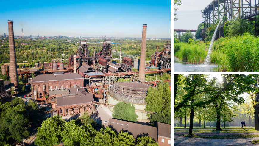 Landschaftspark Duisburg-Nord, un ancien site industriel allemand transformé en parc public vert et destination écotouristique