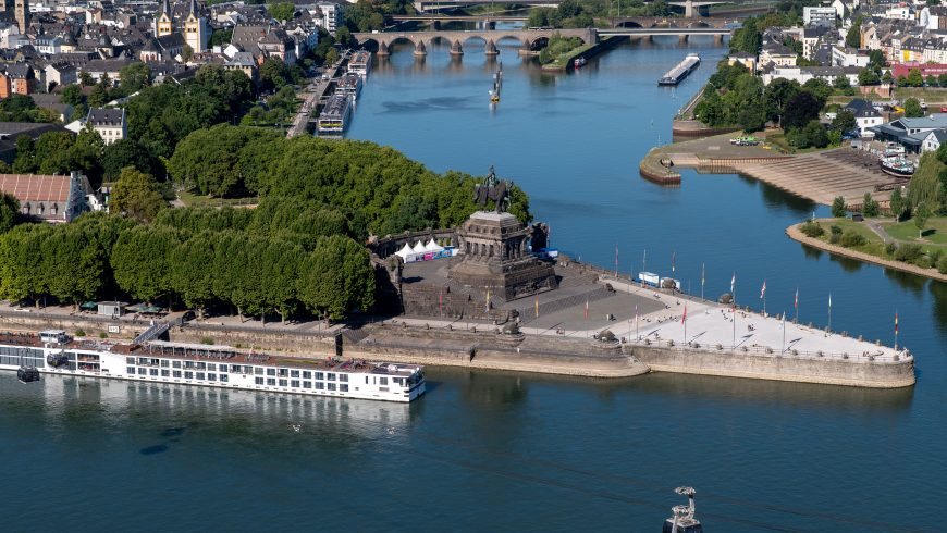 Photo du Deutsches Eck à Coblence