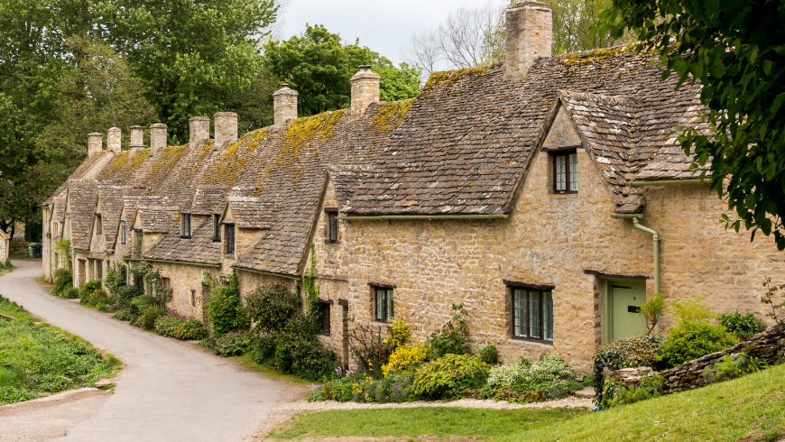 Le village de Bibury dans le Gloucestershire
