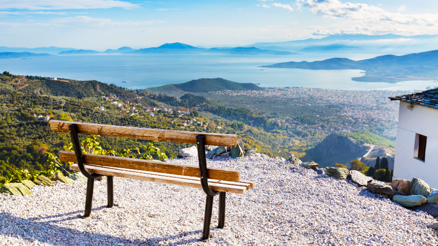 Vue depuis le Mont Pélion