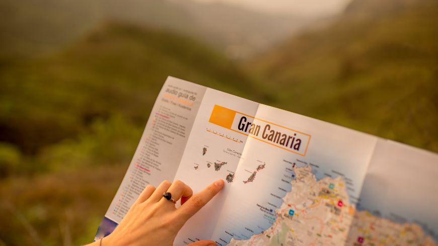 Carte géographique des îles Canaries dans l'océan Atlantique, au large de la côte nord-ouest de l'Afrique