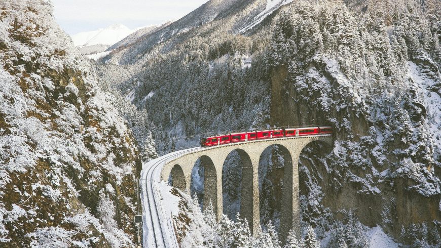 Bernina train vacances de Noël